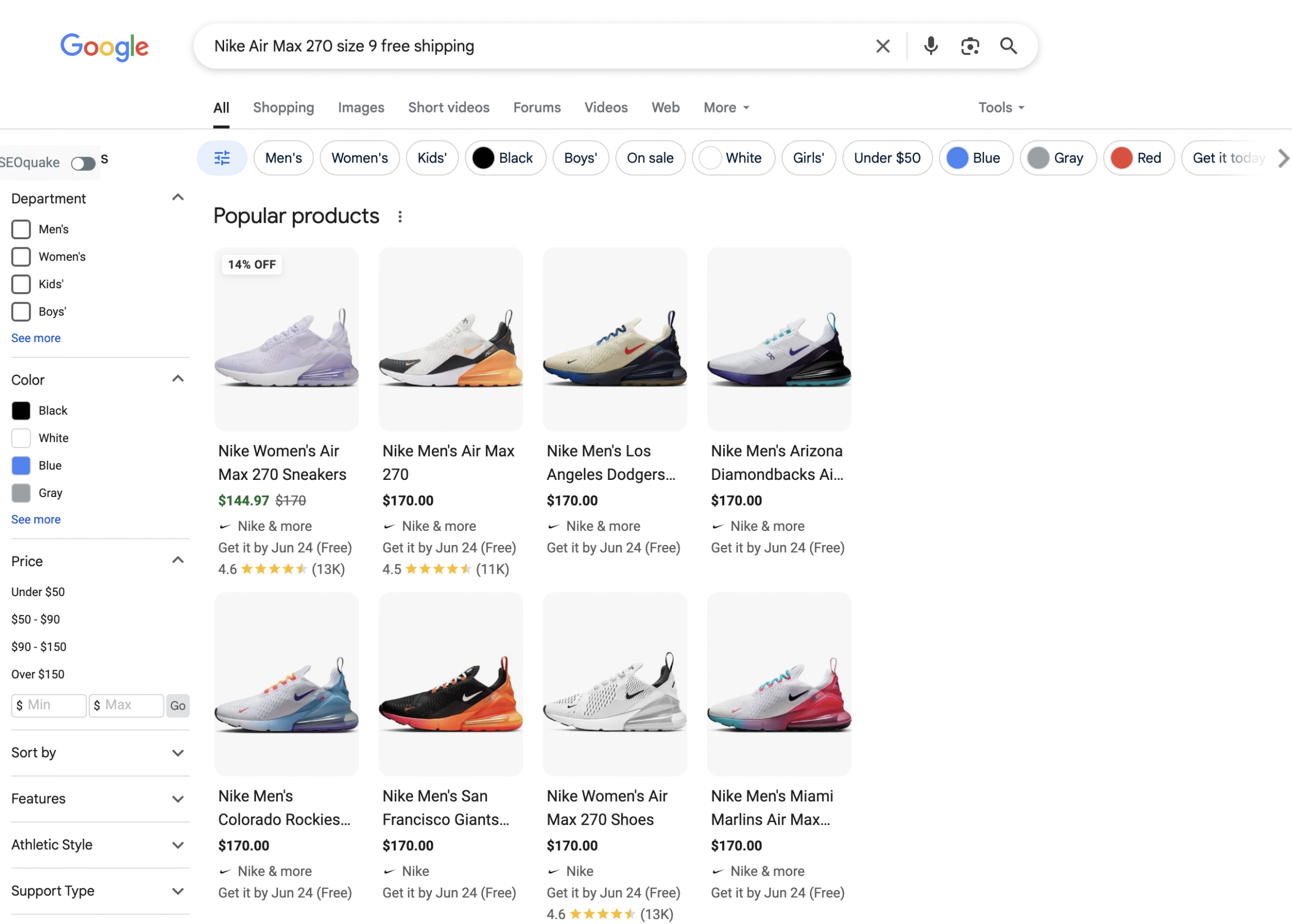 Decision-making “Nike Air Max 270 size 9 free" shipping