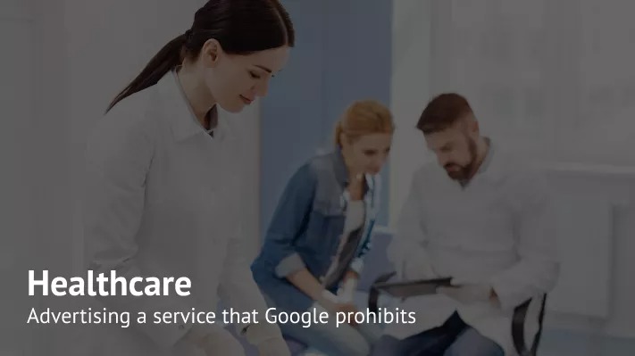 Google ads for an Alcohol Treatment Center