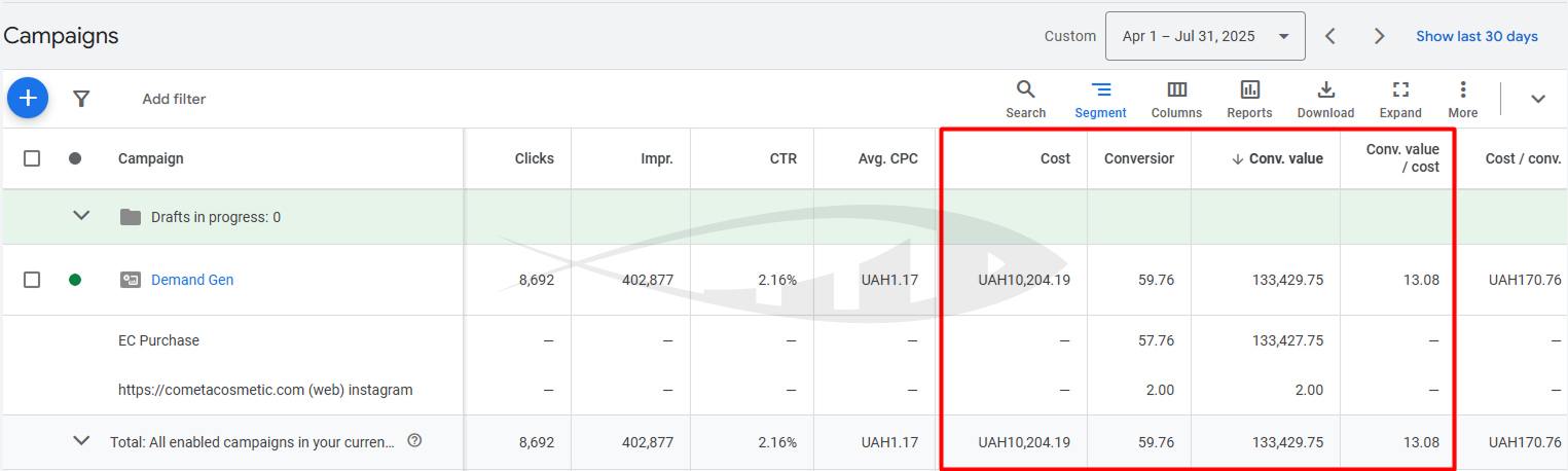 Promotion of an Online Cosmetics Store 9