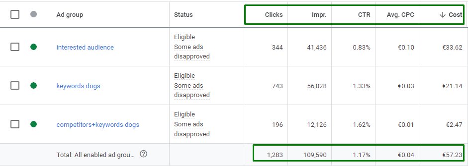 Google Ads as a Brand Awareness Tool — Club4Paws Case Study14